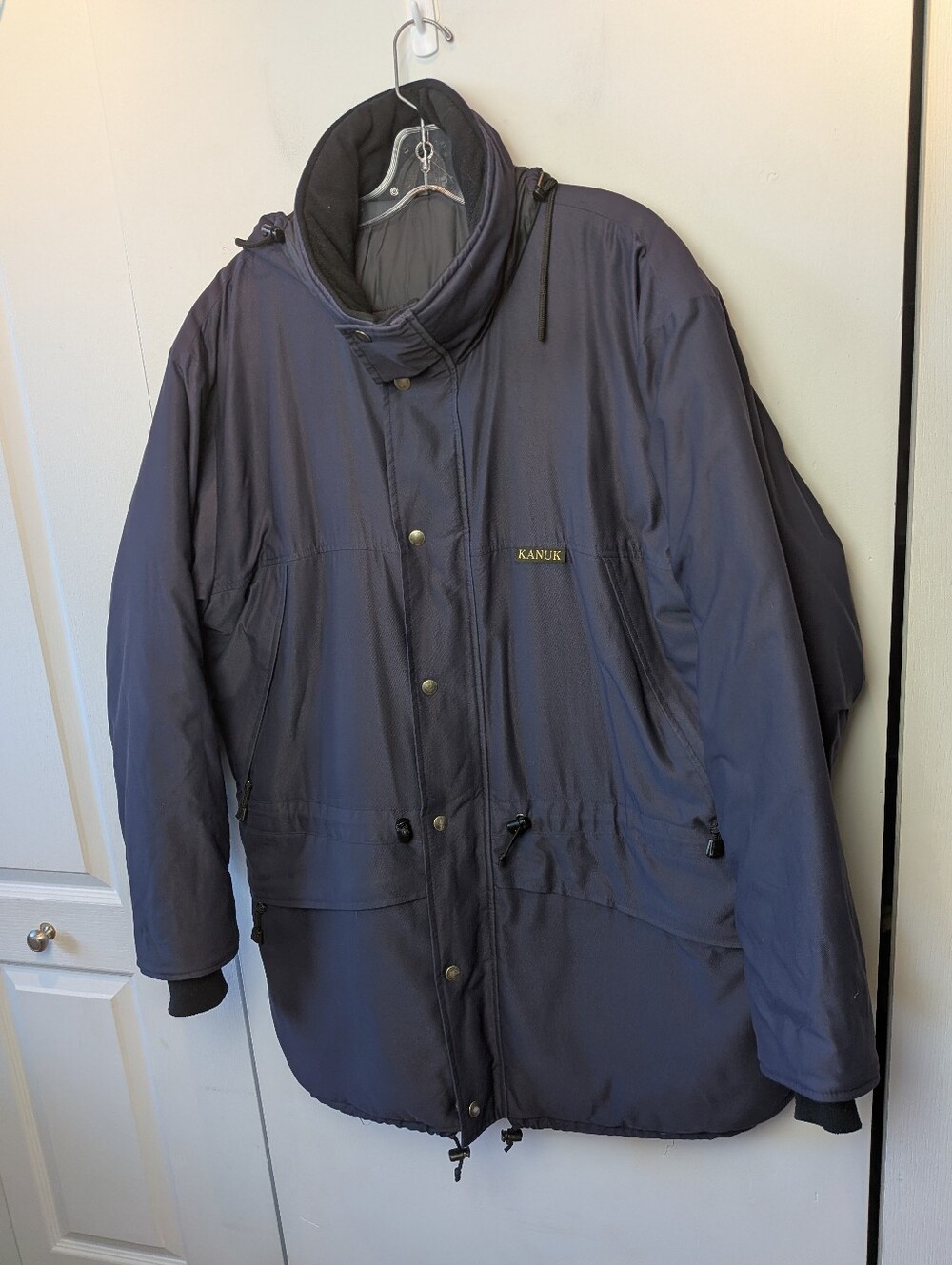 KANUK Vintage Navy Blue Color Winter Coat Size 4 = Large (See Measures) Unisex